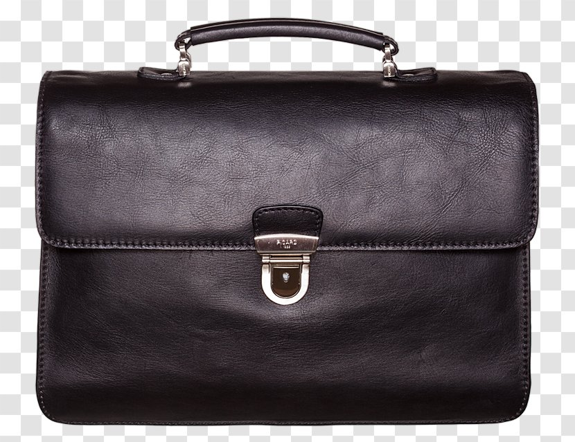 Briefcase Black Handbag Leather - Strap - Bag Transparent PNG