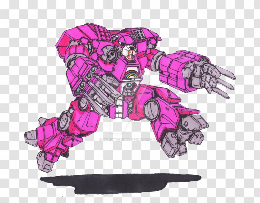 MechWarrior Online Bear Mecha BattleTech BattleMech - Purple Transparent PNG