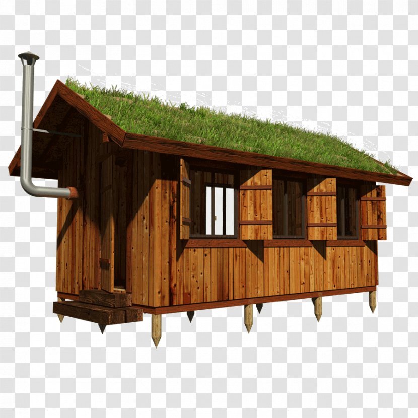 Shed House Log Cabin Roof Cottage Garden - Hut - Roofs Transparent PNG