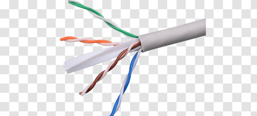 Category 6 Cable Twisted Pair 5 Network Cables Skrętka Nieekranowana - Copper Conductor - Cavo Ftp Transparent PNG