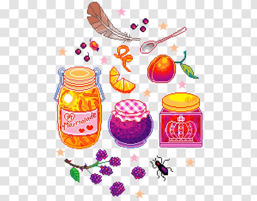 Pixel Art Concept - Silhouette - Cute-food Transparent PNG