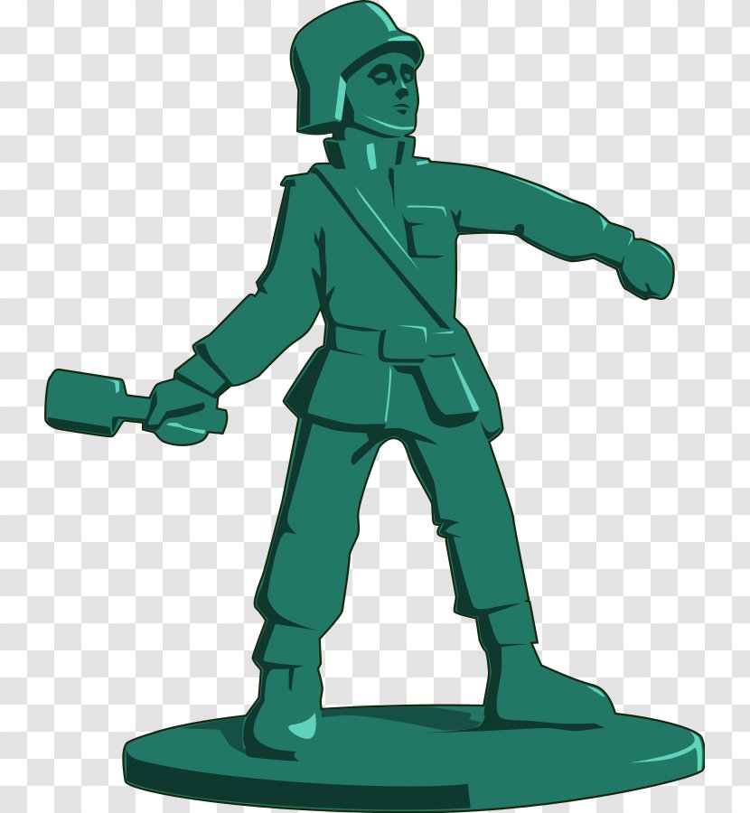 Toy Soldier Army Men Clip Art - Grizzly Bear Clipart Transparent PNG