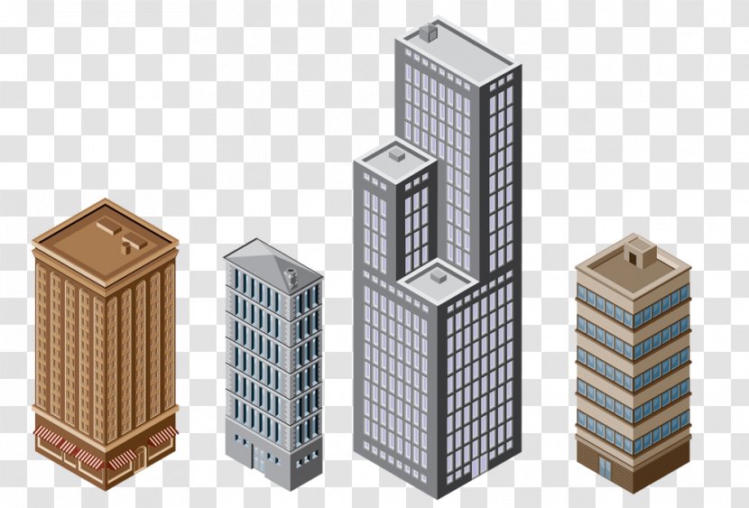 Isometric Projection Building Business Architectural Drawing Service - Office - Buildings Transparent PNG