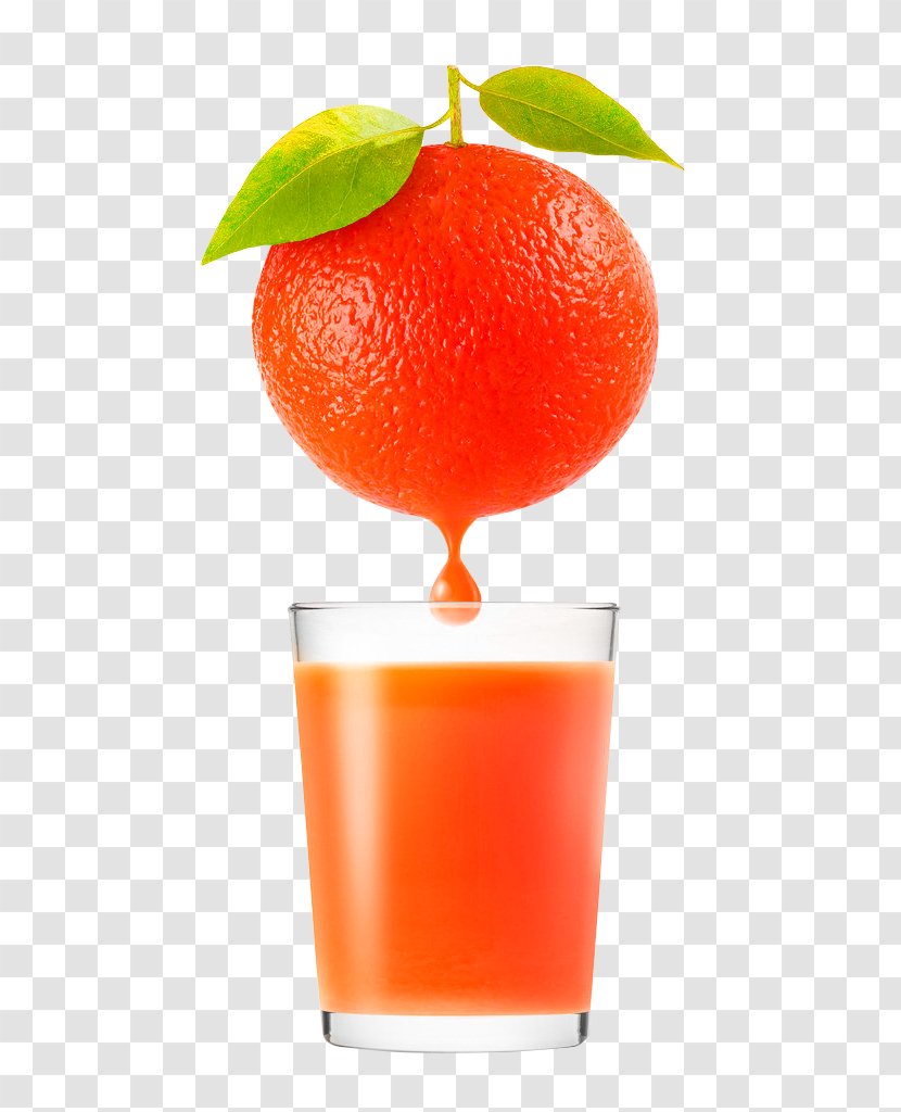 Orange Juice Clementine Blood - Simple Fruit Decoration Pattern Transparent PNG