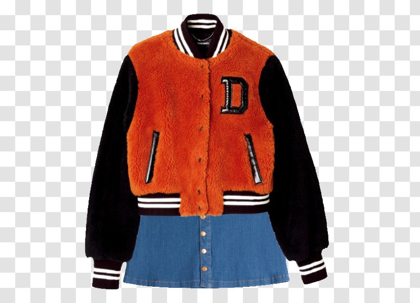 Orange Coat Jacket Clothing Baseball Uniform - Livery Transparent PNG