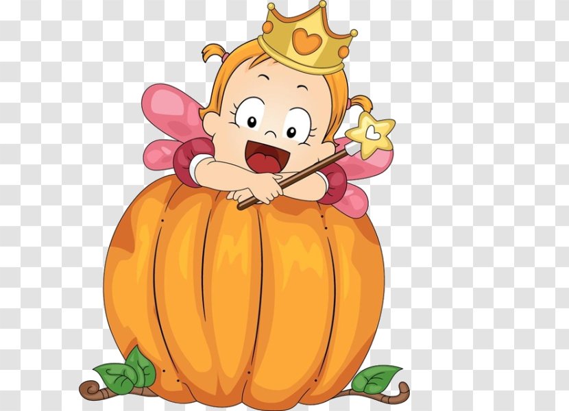 Big Pumpkin Royalty-free Infant Clip Art - Frame - Cartoon Material Transparent PNG