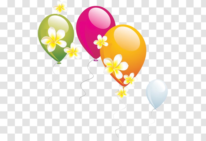 Birthday Balloon - Flower - Color Graphics Transparent PNG