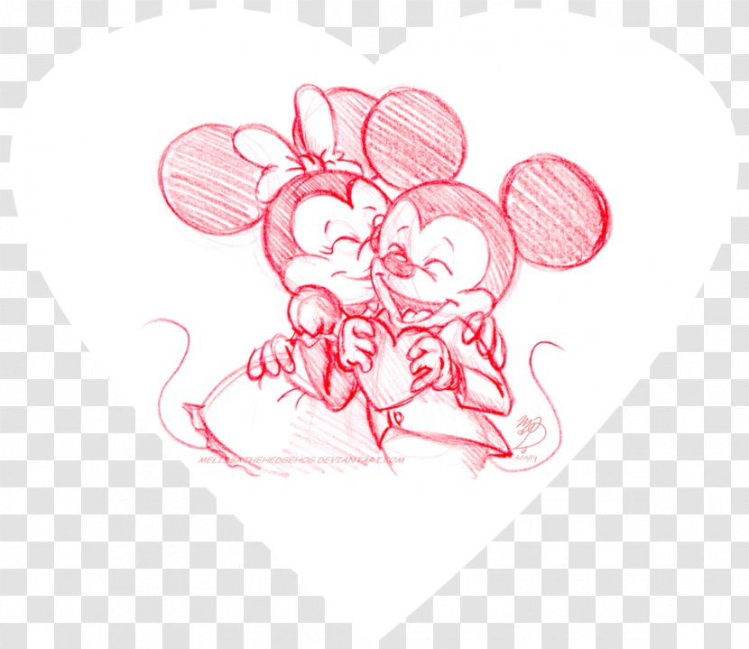 Minnie Mouse Mickey Valentine's Day Cupid Pattern - Cartoon Transparent PNG