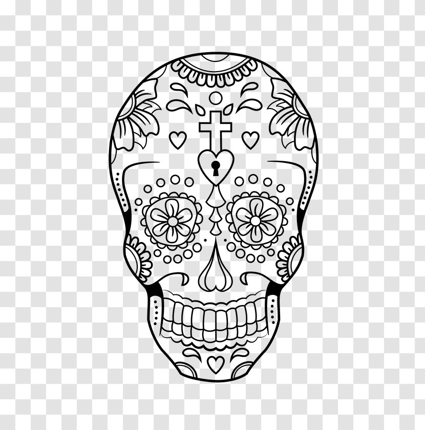 Line Art Head Coloring Book Bone Drawing - Skull Transparent PNG