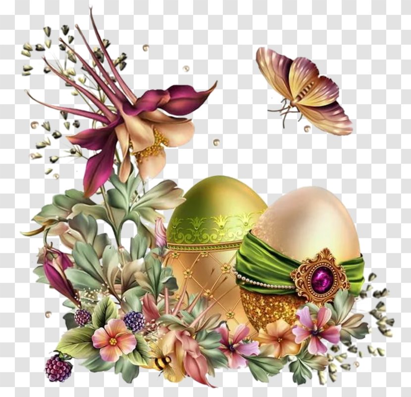 Easter Egg Background - Idea - Flower Plant Transparent PNG