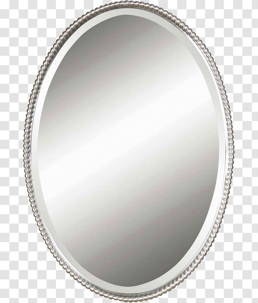 Mirror Wall Light Silver Oval - HD Transparent PNG