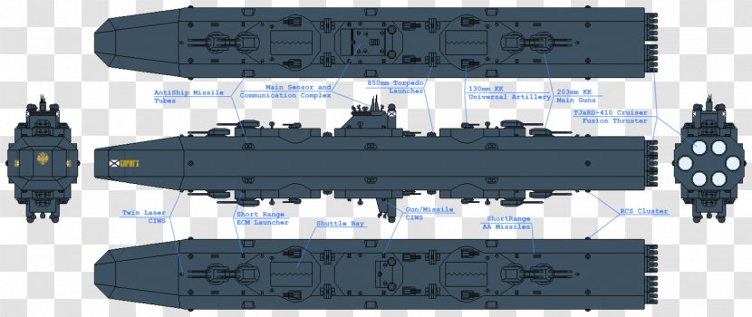 Battlecruiser Heavy Cruiser Light Japanese Battleship Hyūga - Guided Missile Destroyer - Passive Circuit Component Transparent PNG