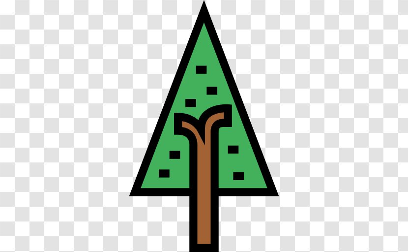 Symbol Garden Tree - Pine Vector Transparent PNG