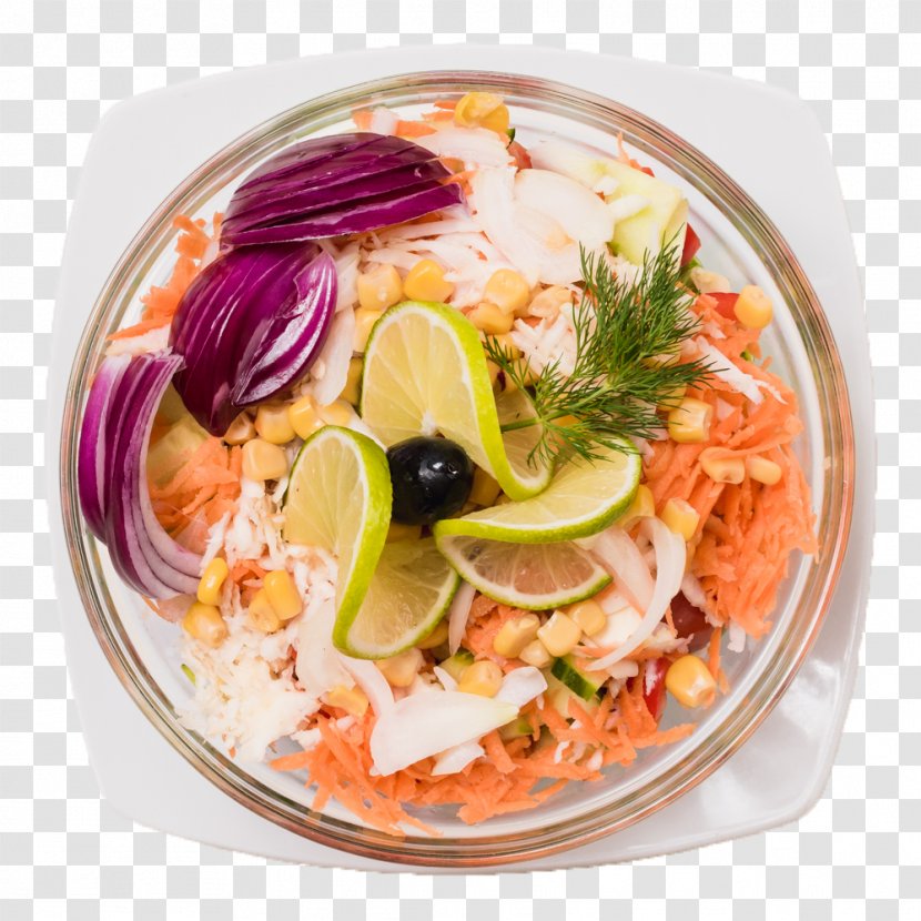 Thai Cuisine Vegetarian Salad Food Coleslaw - Seafood Transparent PNG