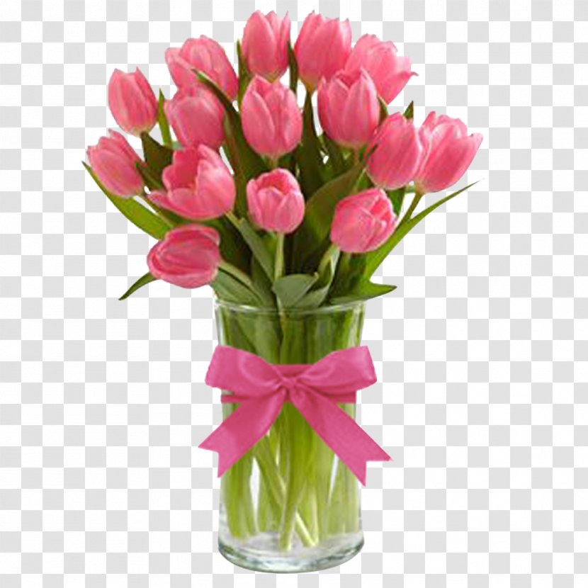 Tulip Vase Cut Flowers Rose - Flower Arranging Transparent PNG