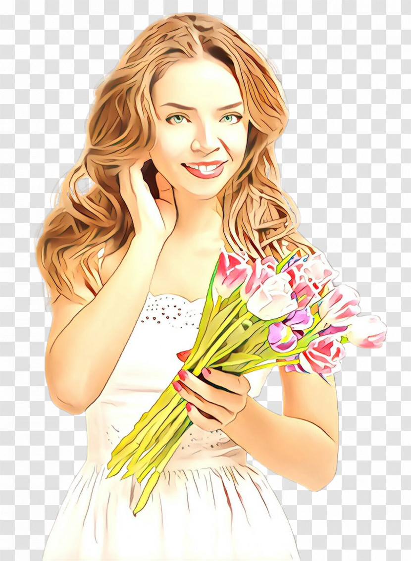 Beauty Yellow Flower Bouquet Blond Transparent PNG