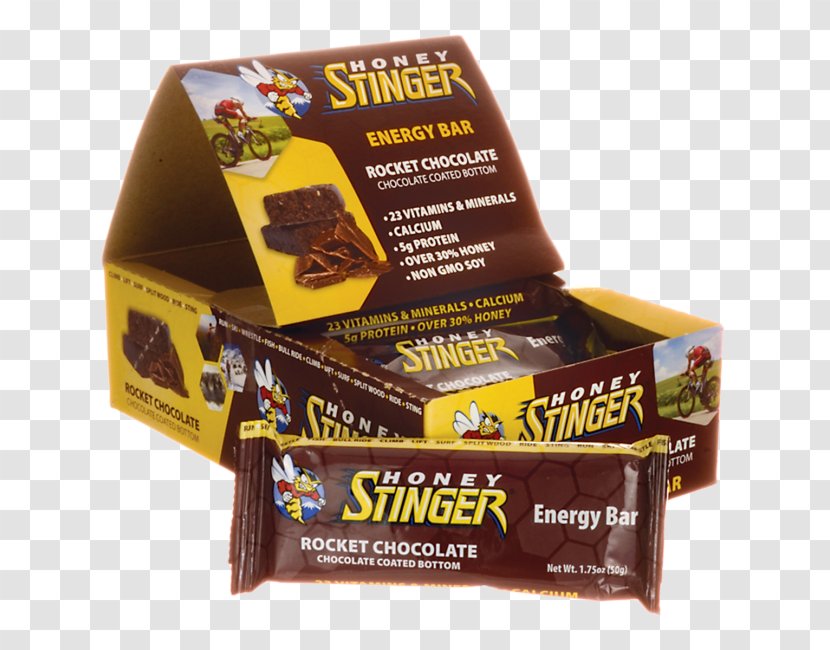 Chocolate Bar Honey Stinger Energy Bars Snack Transparent PNG