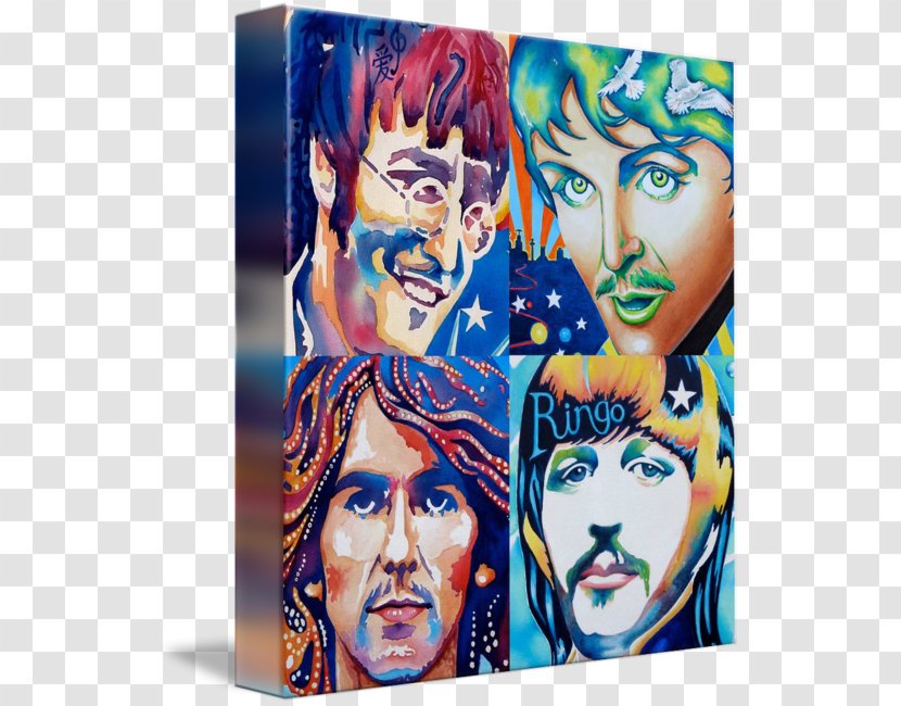 George Harrison Paul McCartney Gallery Wrap Here Comes The Sun - Modern Architecture - Beatles Transparent PNG