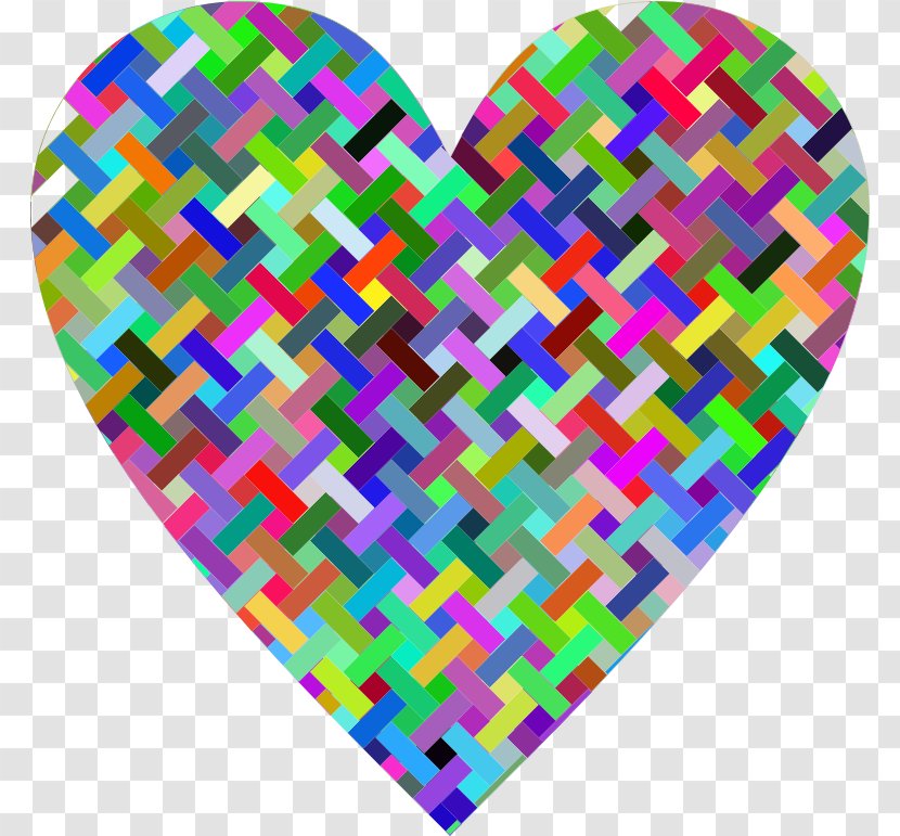 Heart Color Clip Art - Weaving Transparent PNG