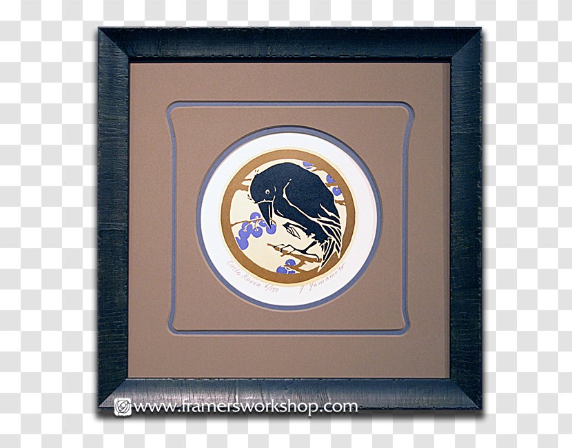 Emblem - Watercolor Raven Transparent PNG