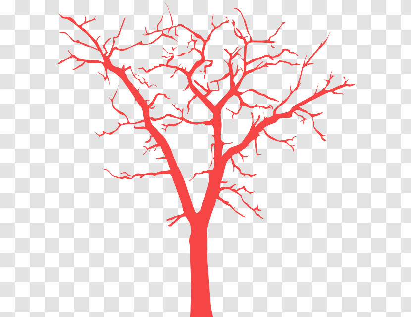 Branch Tree Red Twig Leaf Transparent PNG