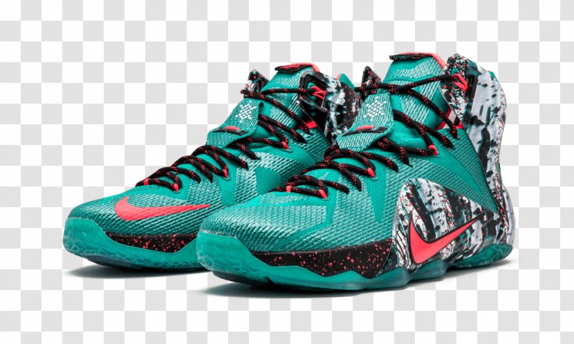 Sports Shoes Men's Nike Lebron 12 Xmas Akron Birch Basketball - Hiking Shoe - Emerald Green/Hyper Punch-dark EmeraldSynthetic10 SportswearNike Transparent PNG