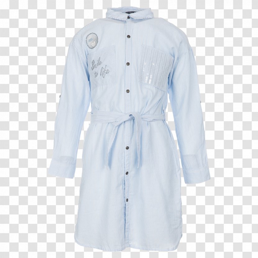 Sleeve Coat Outerwear Dress - Blue Transparent PNG