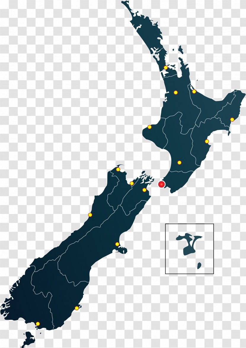 Vector Map Royalty-free Illustration - Drawing - New Zealand Dot Transparent PNG