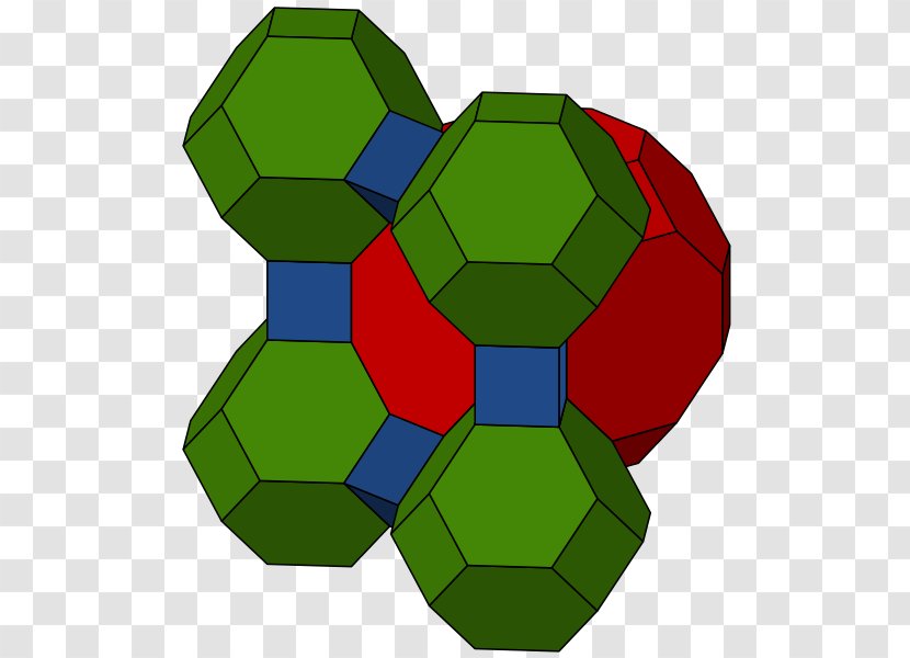 Honeycomb Truncated Octahedron Tessellation Clip Art - Cube Transparent PNG