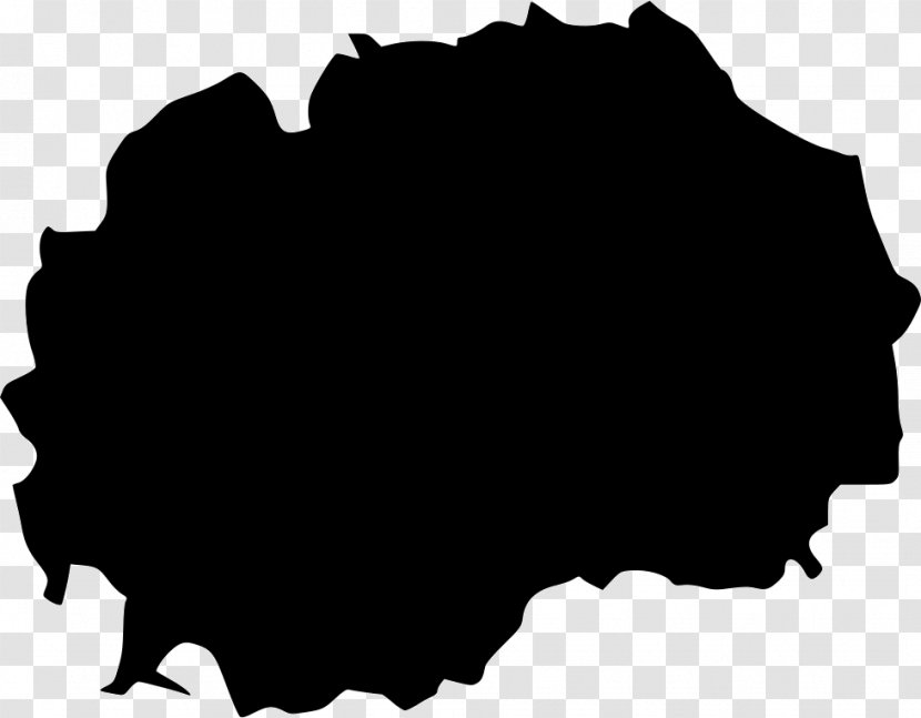 Republic Of Macedonia Map Royalty-free - Monochrome Photography Transparent PNG