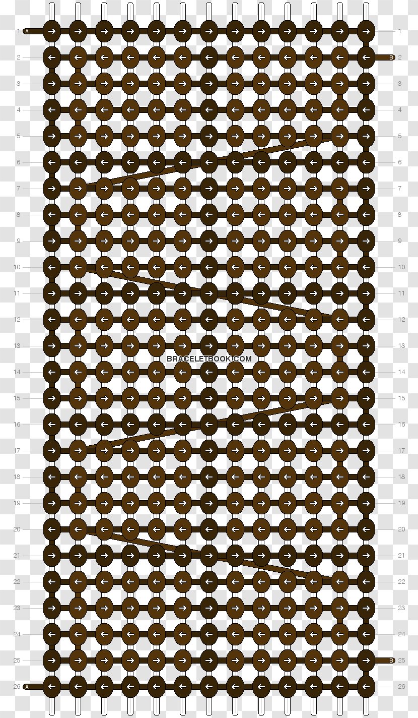 Friendship Bracelet Bead Pattern - Monochrome Transparent PNG