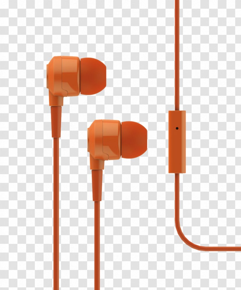 Headphones Microphone Sound Sennheiser CX 3.00 Ttec Tone - Orange Transparent PNG
