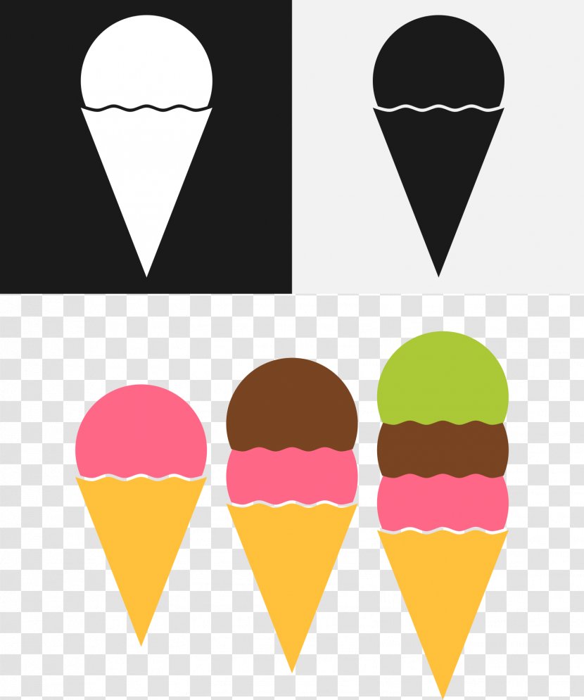 Ice Cream Cones Chocolate - Parlor Transparent PNG