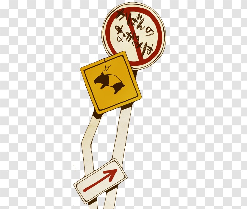 Cartoon - Vecteur - Japanese Signpost Transparent PNG