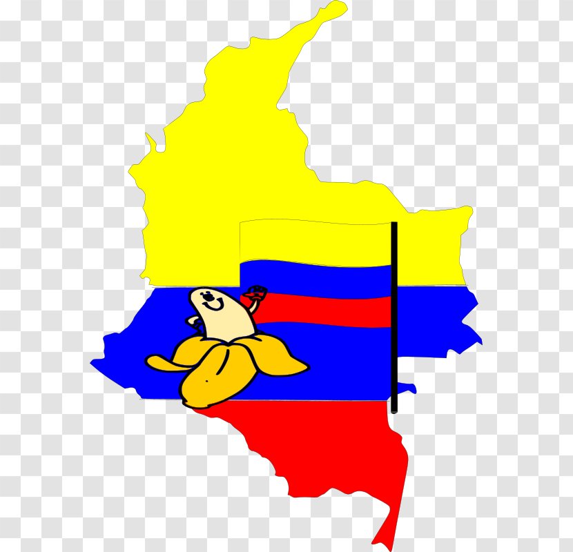 Flag Of Colombia Map Clip Art - Area Transparent PNG