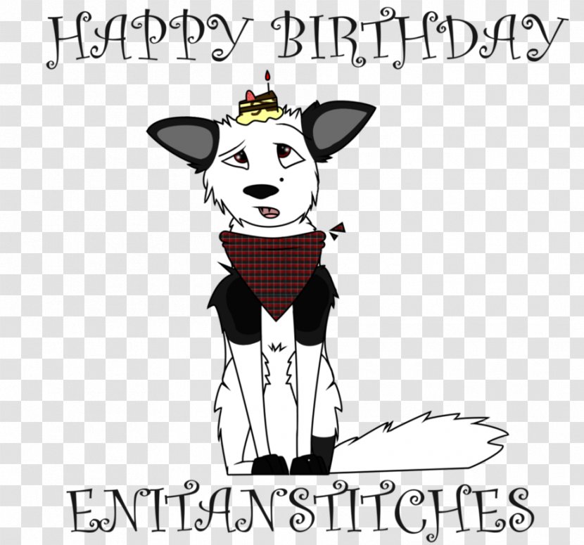 Dog Birthday Drawing Clip Art - Cartoon - Happy 7 Transparent PNG