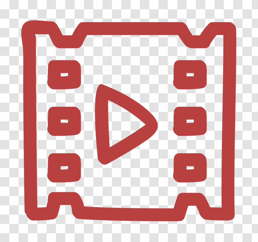 Hand Drawn Icon Video Icon Video Hand Drawn Symbol Icon Transparent PNG