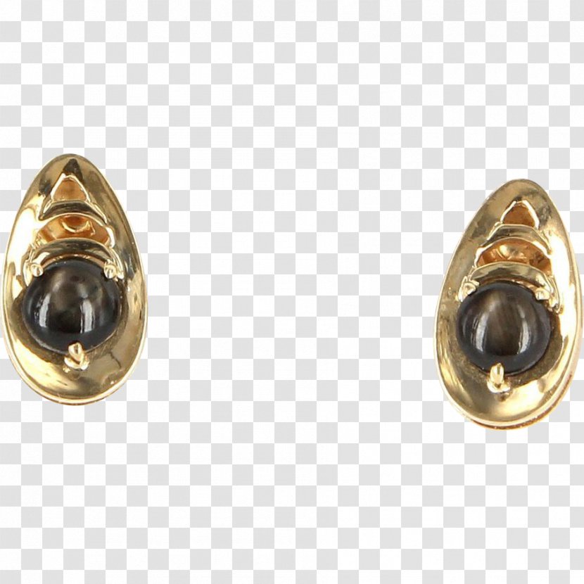 Earring Colored Gold Carat Body Jewellery - Sapphire Transparent PNG