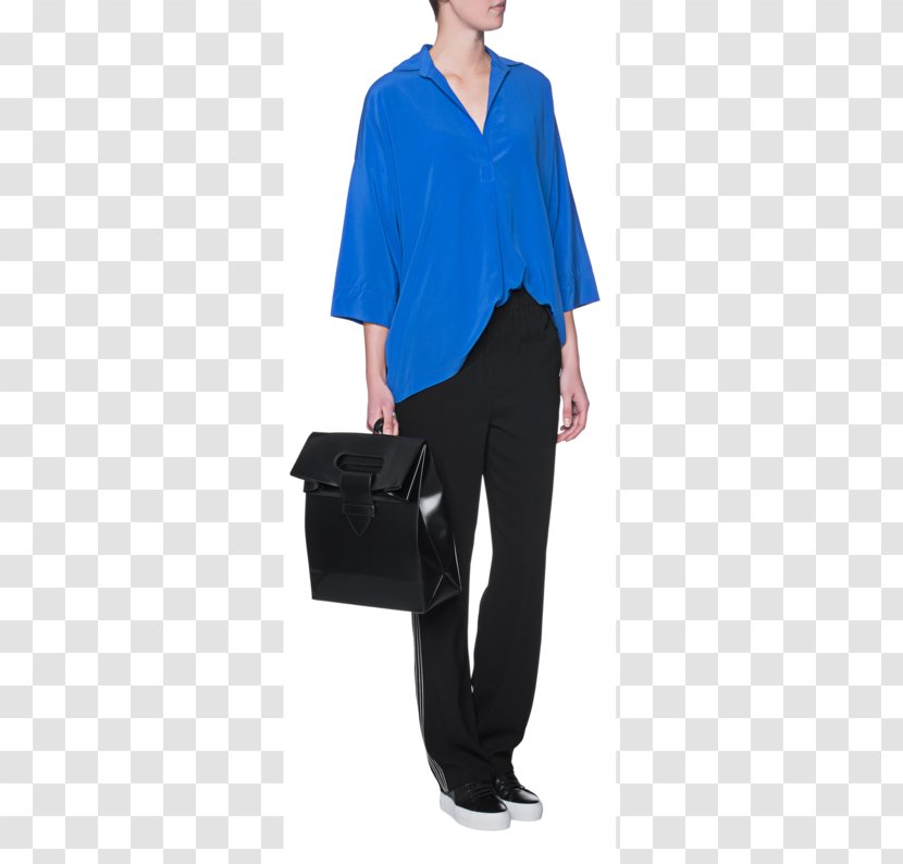 Sleeve Shoulder Cobalt Blue Blouse - Clothing - Block Heels Transparent PNG