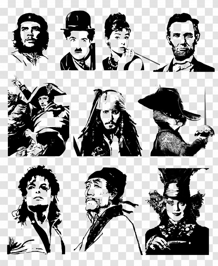 Silhouette Pirates Of The Caribbean DeviantArt Person - Monochrome Photography - People Stick Figure Transparent PNG