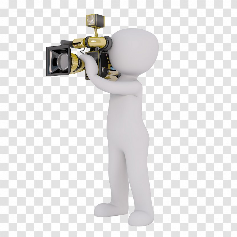 Camera Operator Cartoon Stock Photography - Carrying A White Villain Transparent PNG