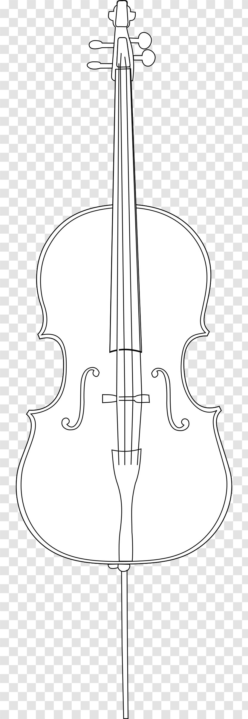 Cello Musical Instruments Drawing Clip Art - Tree Transparent PNG
