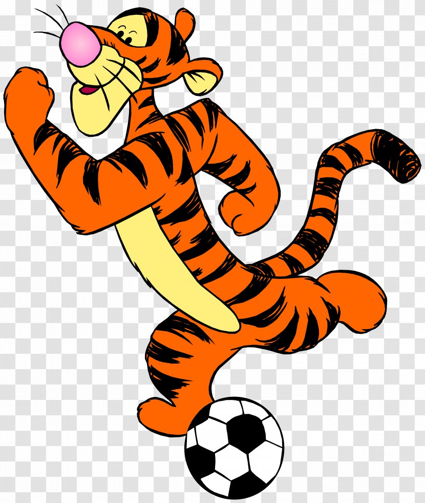 Winnie The Pooh Piglet Tigger Tiger Clip Art - Footballer Transparent PNG
