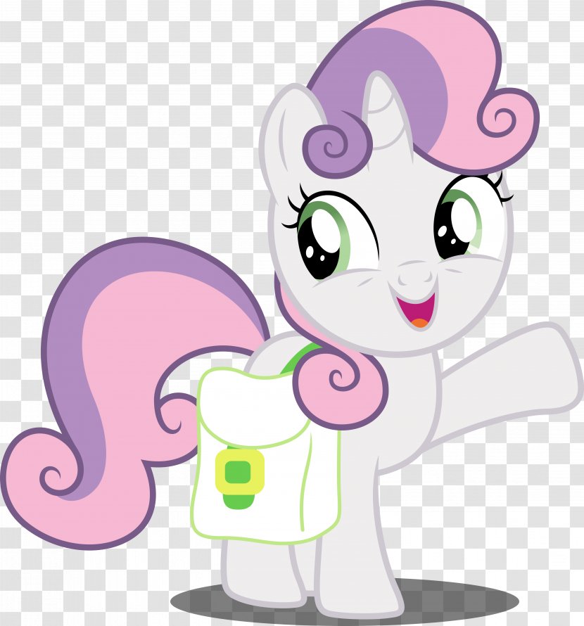 Pony Sweetie Belle Apple Bloom Princess Luna Clip Art - Silhouette - Flower Transparent PNG