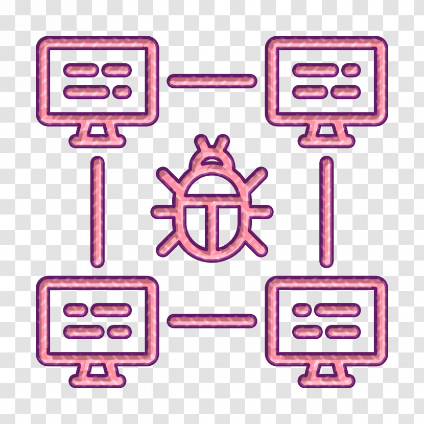 Hacker Icon Bug Icon Data Protection Icon Transparent PNG