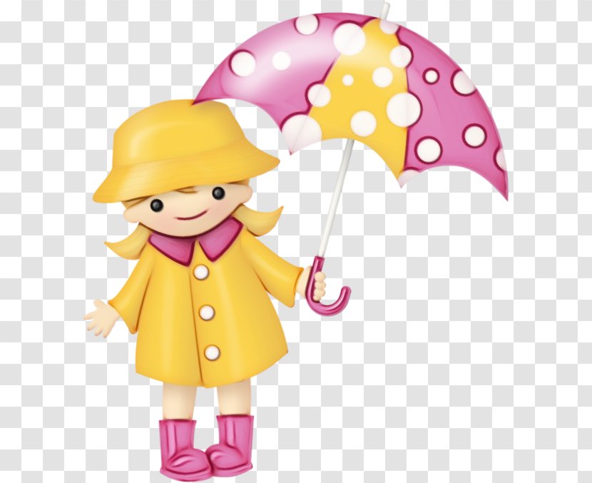 Umbrella Cartoon Pink Clip Art Fictional Character Transparent PNG