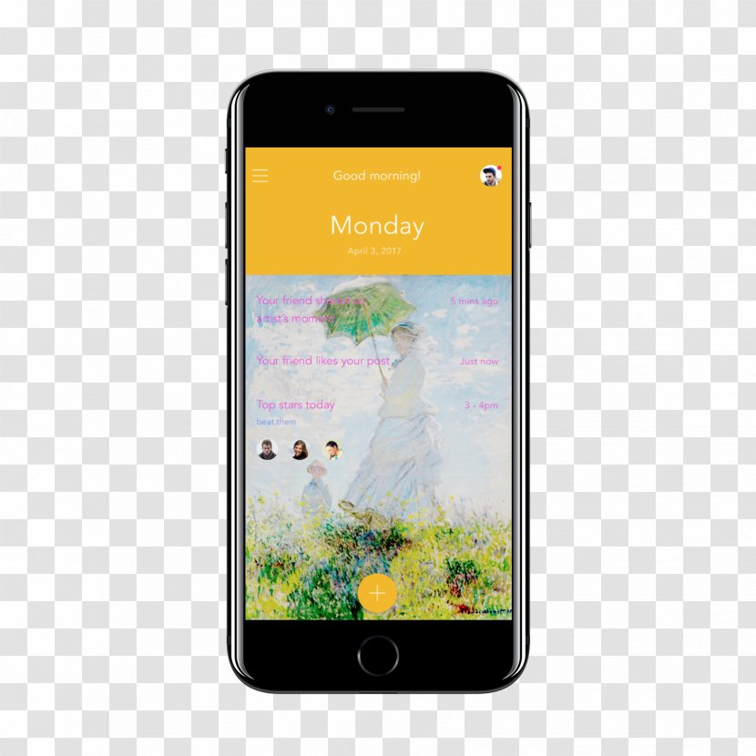 Smartphone Feature Phone Screenshot - Yellow Transparent PNG