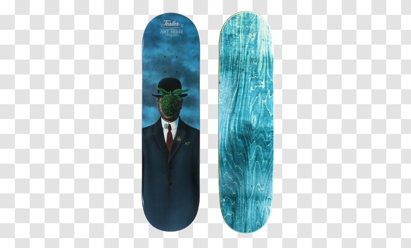 Mona Lisa Skatelab Painting Skateboard Tealer Transparent PNG