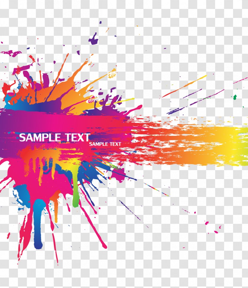 Color Splash - Illustration - Background Vector Material Transparent PNG