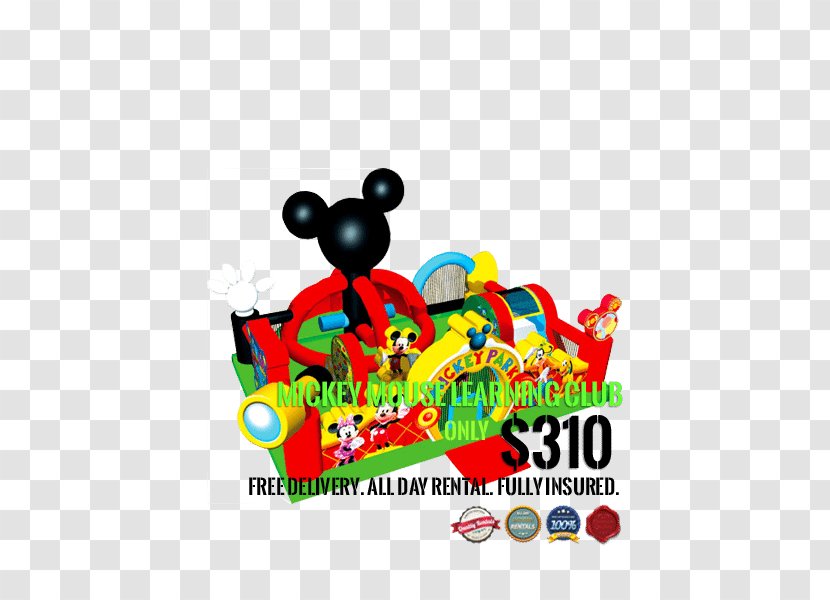 Mickey Mouse Minnie Inflatable Bouncers Goofy House - Play Transparent PNG